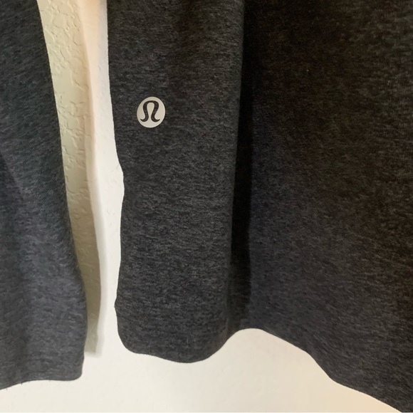 Lululemon Mens heather gray surge warm full zip hooded sweater M - Picture 7 of 8